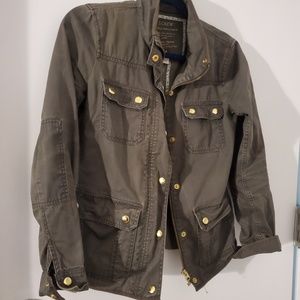 Jcrew navy olive green fall jacket barn